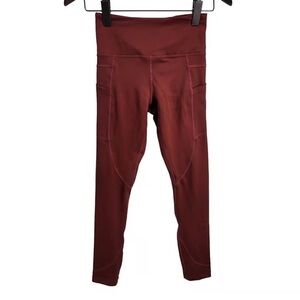 Zyia Active Leggings Women's Size 2 Mauve/Copper/Rust Color